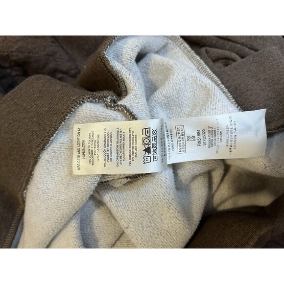 Patagonia Mens Organic Cotton Quilt Crewneck Sweatshirt Brown XL - Picture 8 of 8